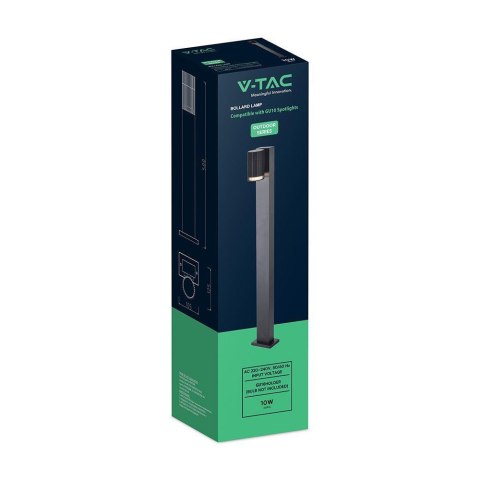 Słupek ogrodowy V-TAC 50CM GU10 czarny VT-10176 3 lata gwarancji