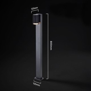 Słupek ogrodowy V-TAC 80CM GU10 czarny VT-10177 3 lata gwarancji
