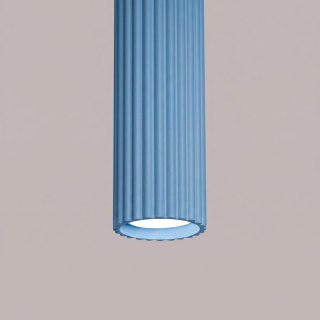 Sollux Lighting Lampa wisząca KARBON 1 błękitna