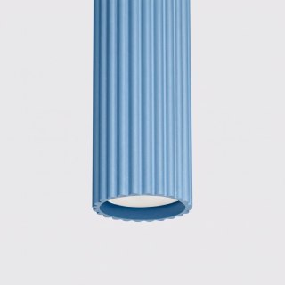Sollux Lighting Lampa wisząca KARBON 1 błękitna