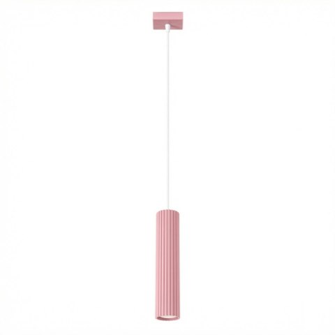 Sollux Lighting Lampa wisząca KARBON 1 różowa