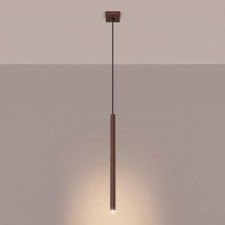 Sollux Lighting Lampa wisząca PASTELO 1 brązowa