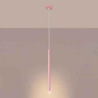 Sollux Lighting Lampa wisząca PASTELO 1 różowa