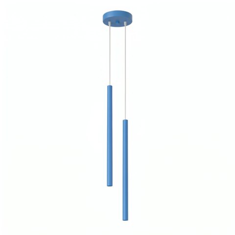 Sollux Lighting Lampa wisząca PASTELO 2 błękitna