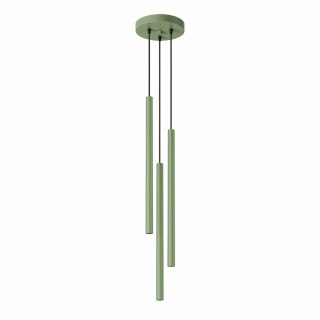Sollux Lighting Lampa wisząca PASTELO 3P szałwiowa