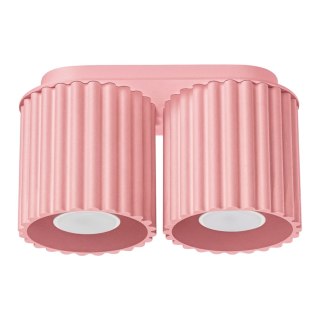 Sollux Lighting Plafon AURA 2 różowy GU10
