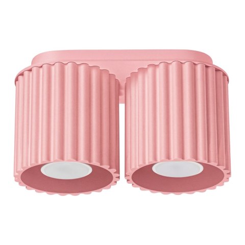 Sollux Lighting Plafon AURA 2 różowy GU10