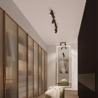 Sollux Lighting Plafon KARBON 10 brązowy
