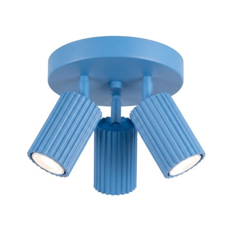 Sollux Lighting Plafon KARBON 3P błękitny