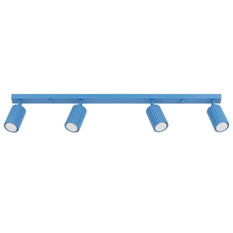 Sollux Lighting Plafon KARBON 4L błękitny