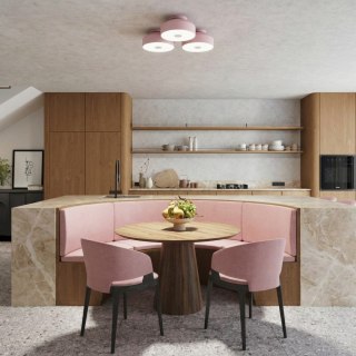 Sollux Lighting Plafon OMIQ różowy