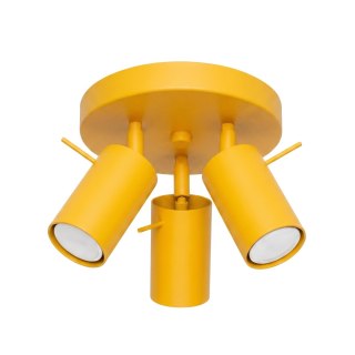 Sollux Lighting Plafon RING 3P żółty