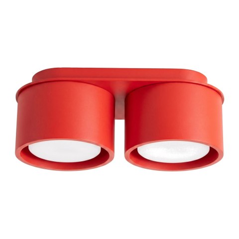 Sollux Lighting Plafon MODO 2 czerwony Gx53