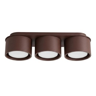 Sollux Lighting Plafon MODO 3 brązowy Gx53