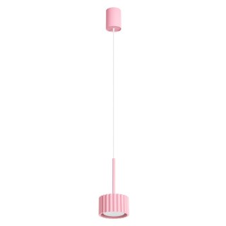 Sollux Lighting Lampa wisząca AURA 1 różowa Gx53