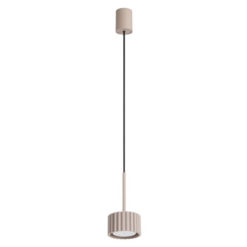 Sollux Lighting Lampa wisząca AURA 1 taupe Gx53