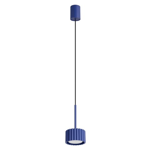 Sollux Lighting Lampa wisząca AURA 1 ultramaryna Gx53