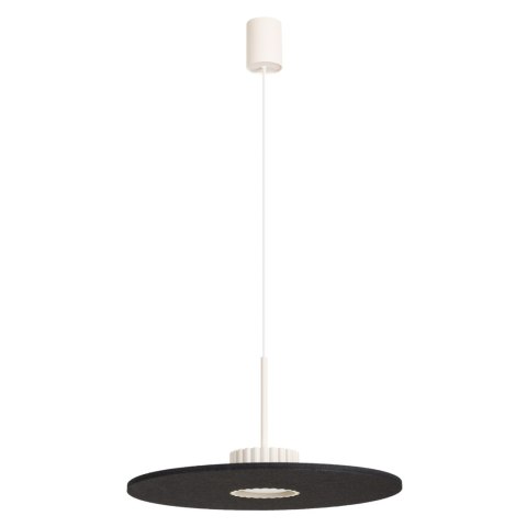 Sollux Lighting Lampa wisząca OVO 1 beżowa/czarna filc Gx53