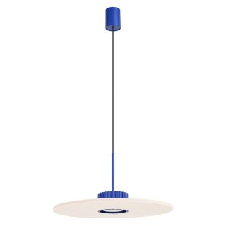 Sollux Lighting Lampa wisząca OVO 1 ultramaryna/beżowa filc Gx53
