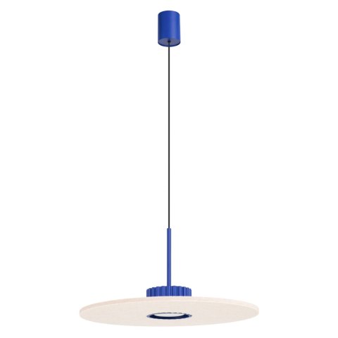 Sollux Lighting Lampa wisząca OVO 1 ultramaryna/beżowa filc Gx53