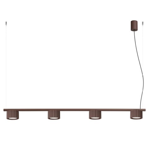 Sollux Lighting Żyrandol AURA 4 brązowa Gx53