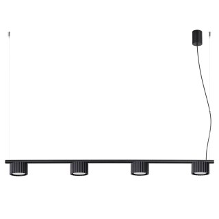 Sollux Lighting Żyrandol AURA 4 czarna Gx53