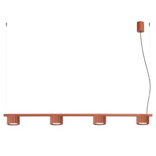 Sollux Lighting Żyrandol AURA 4 ochra czerwona Gx53