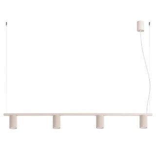 Sollux Lighting Żyrandol KARBON 4 beżowa