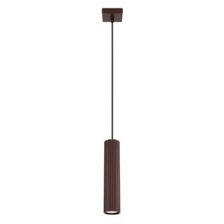 Sollux Lighting Lampa wisząca KARBON 1 brązowa