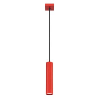 Sollux Lighting Lampa wisząca KARBON 1 czerwona