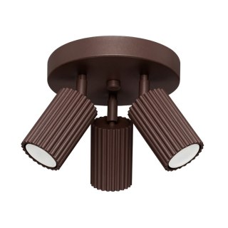 Sollux Lighting Plafon KARBON 3P brązowy