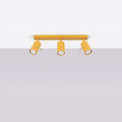 Sollux Lighting Plafon RING 3L żółty