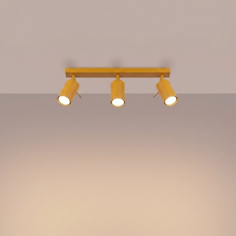 Sollux Lighting Plafon RING 3L żółty