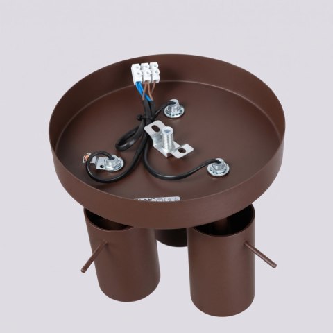 Sollux Lighting Plafon RING 3P brązowy