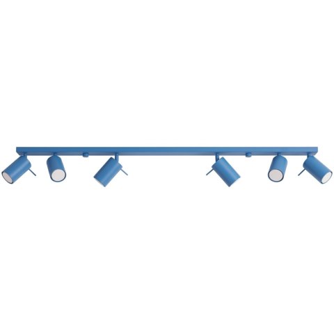 Sollux Lighting Plafon RING 6L błękitny