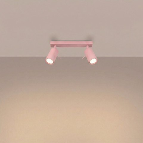 Sollux Lighting Plafon RING 2 różowy