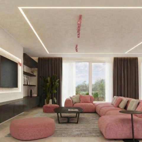 Sollux Lighting Plafon RING 2 różowy