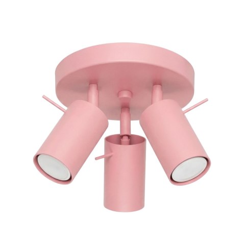 Sollux Lighting Plafon RING 3P różowy