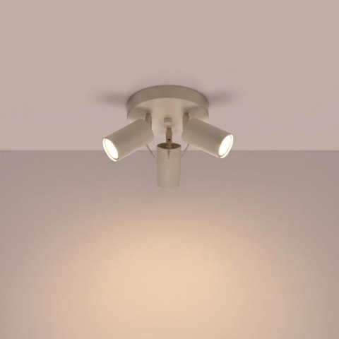 Sollux Lighting Plafon RING 3P taupe