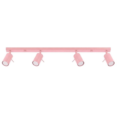 Sollux Lighting Plafon RING 4L różowy