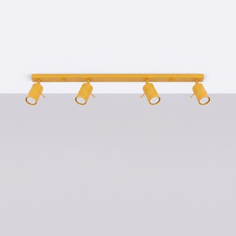 Sollux Lighting Plafon RING 4L żółty