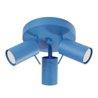 Sollux Lighting Plafon RING 3P błękitny