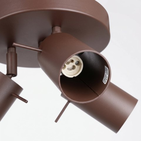 Sollux Lighting Plafon RING 3P brązowy