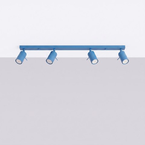 Sollux Lighting Plafon RING 4L błękitny
