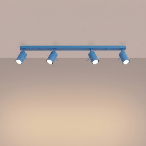 Sollux Lighting Plafon RING 4L błękitny