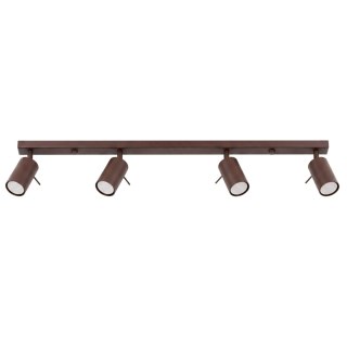 Sollux Lighting Plafon RING 4L brązowy