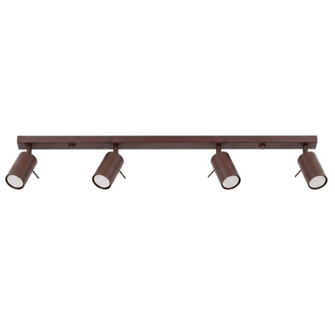 Sollux Lighting Plafon RING 4L brązowy
