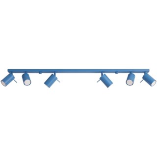 Sollux Lighting Plafon RING 6L błękitny