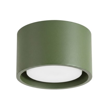 Sollux Lighting Plafon MODO 1 zielona oliwka Gx53