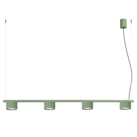Sollux Lighting Żyrandol AURA 4 szałwiowa Gx53